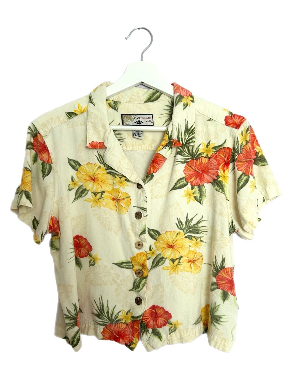 Caribbean Joe Hawaiin style Front Button shirt